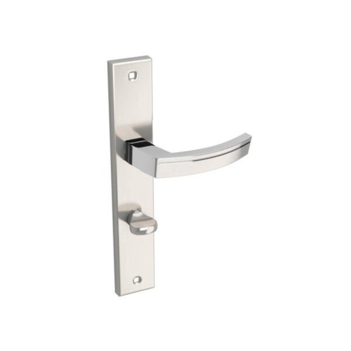 Maner interior, Kuchinox Parva, satina/chrom, 130x240x40mm, Argintiu