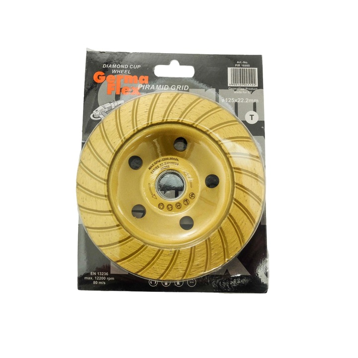 Disc diamantat Germa Flex, 125x22.2mm, pentru beton/caramida