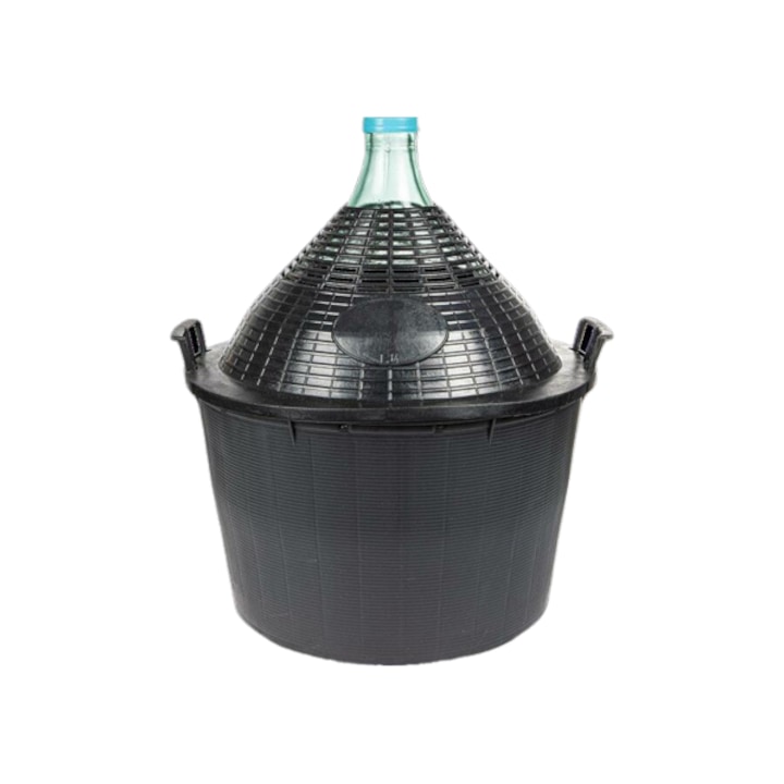 Damigeana pentru fermentare, Browin, sticla, negru, 34L