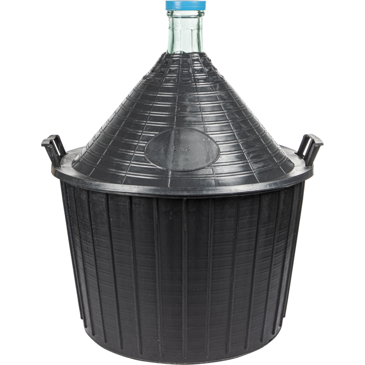 Damigeana de vin, Browin, Sticla, Negru, 54L