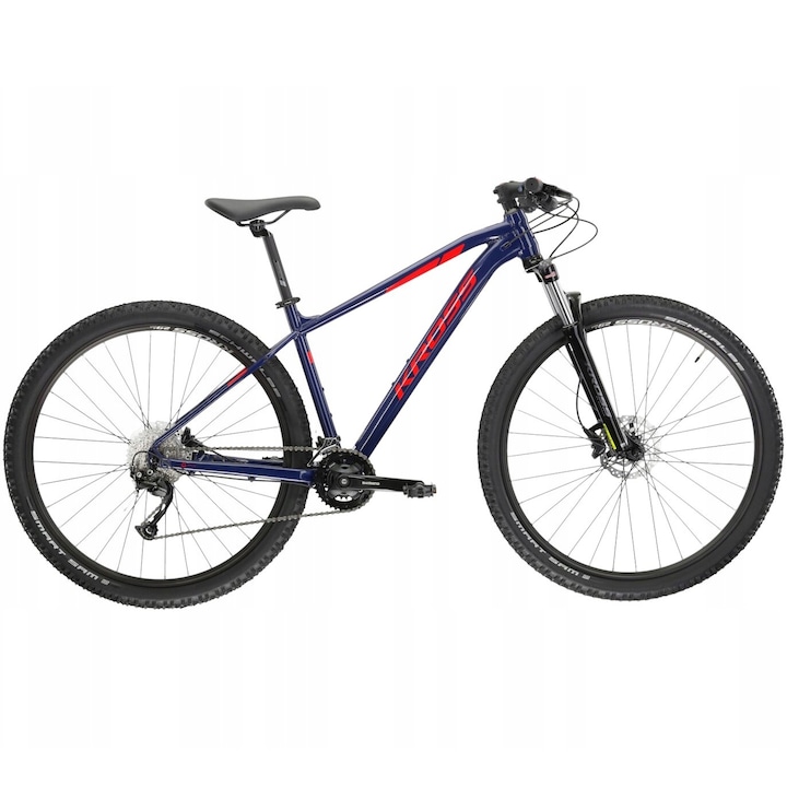 Велосипед MTB Kross Level 2.0, 29", Размер L, Тъмносин/Червен