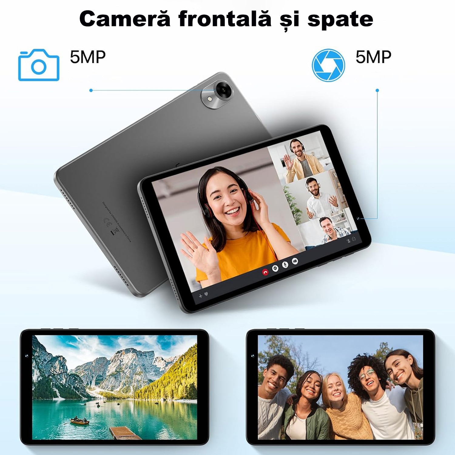 Tableta UMIDIGI G1 Tab Mini, Quad-Core, 8.0", 7GB RAM (3+4), 32GB, Wi-Fi, Space Grey