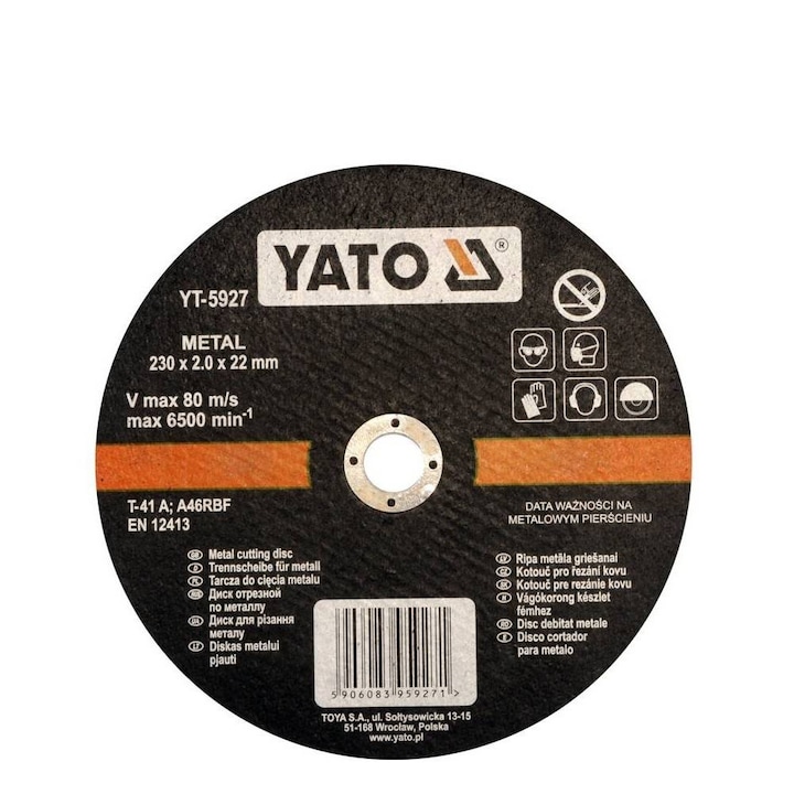 Disc Debitat Metal 230 x 2 x 22mm Yato YT-5927