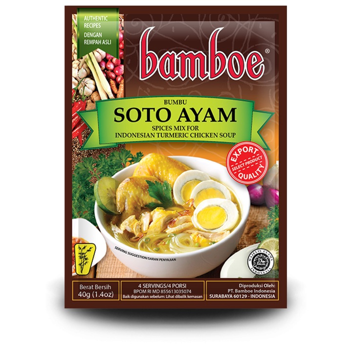 Pasta Soto Ayam, 40g, Bamboe