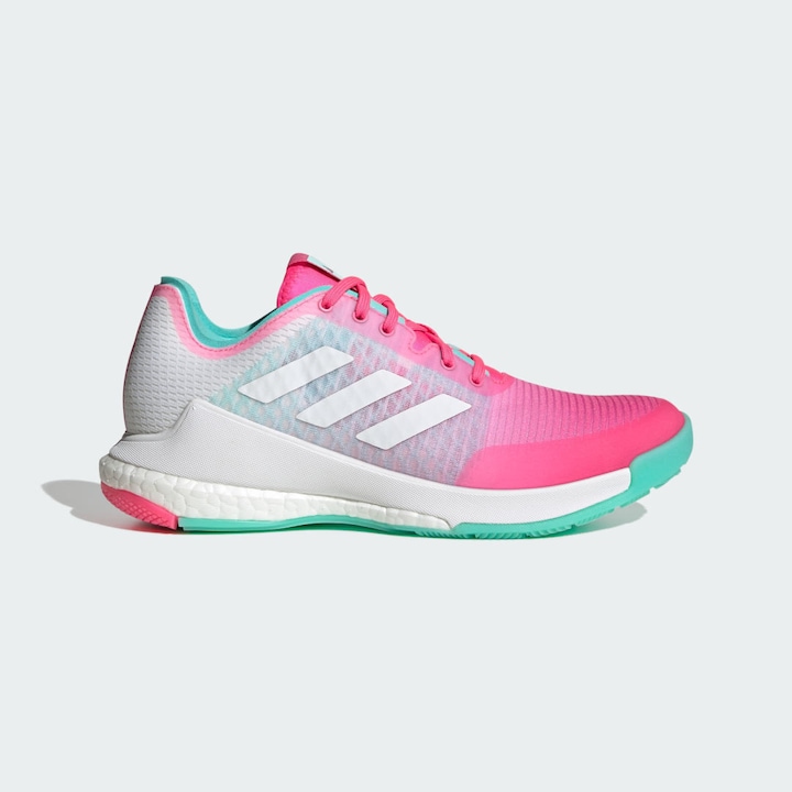 Pantofi sport dama Adidas Crazyflight (alb/fucsia)-HP3339, Alb/Roz