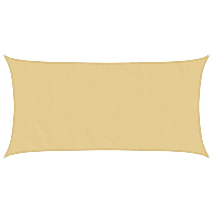 VidaXL homokszínű 100% poliészter oxford szövet napvitorla 5x2, 5 m 7.78 kg