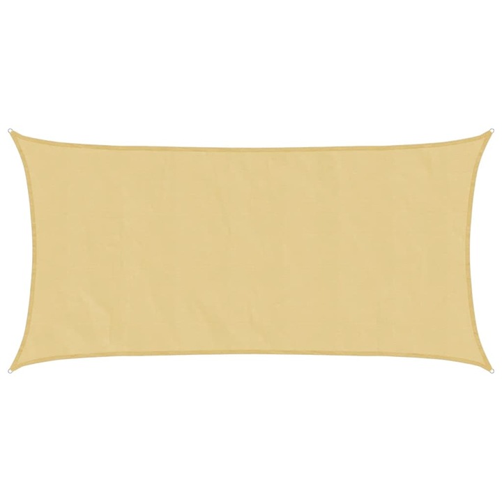 VidaXL homokszínű 100% poliészter oxford szövet napvitorla 4x2 m 1.16 kg