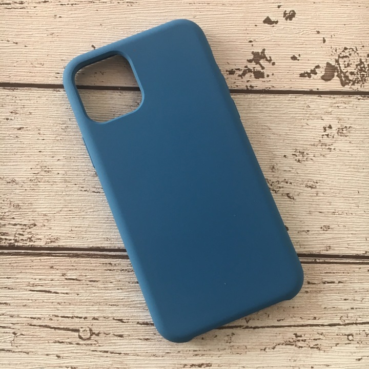 Husa compatibila cu Apple iPhone 11 Pro Liquid Soft Silicone Vennus Albastru