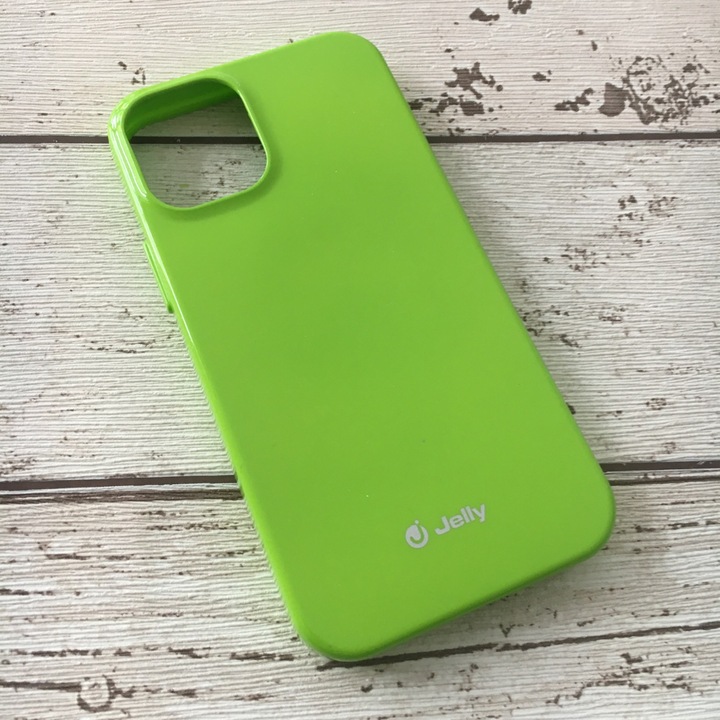 Husa compatibila cu Apple iPhone 12 Mini Silicon All Day Jelly Verde Lime