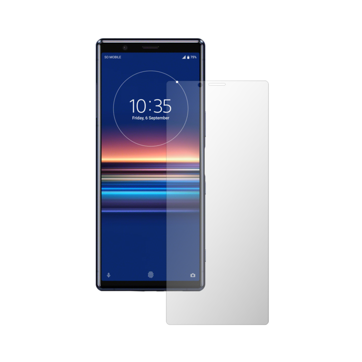 ISkinz önregeneráló képernyővédő fólia Sony Xperia 5 telefonhoz – teljes vágás, láthatatlan Skinz UHD, ultratiszta szilikon teljes lefedettséggel, teljes kijelzőborítás, ragasztó és rugalmas