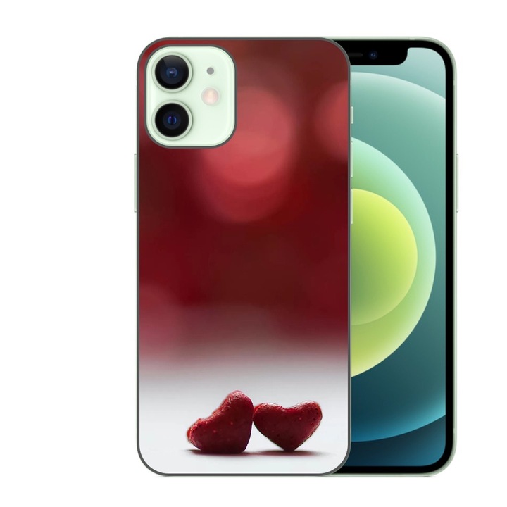 Кейс, съвместим с Apple iPhone 12 Mini Silicon Gel Tpu Модел Little Hearts