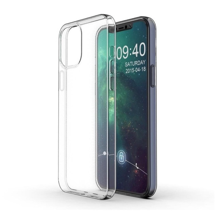 Калъф HC, съвместим с Apple iPhone 12 Mini, прозрачен