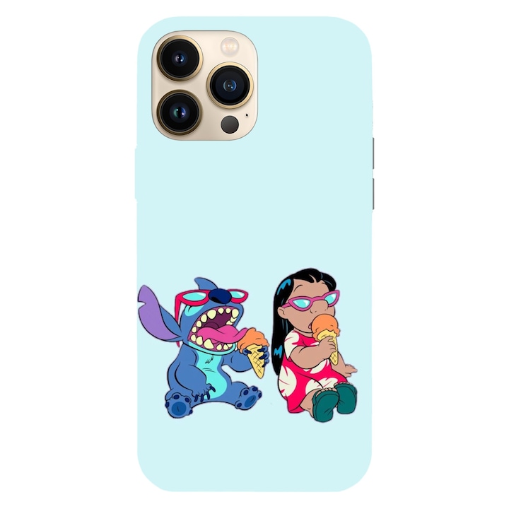 Telefontok kompatibilis: Apple iPhone 11 Pro, Viceversa, Icecream Time Lilo & Stitch modell, szilikon, TPU