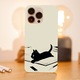 Apple iPhone 13 Pro, Viceversa, Kawaii Cat író modell, szilikon, TPU telefontok kompatibilis