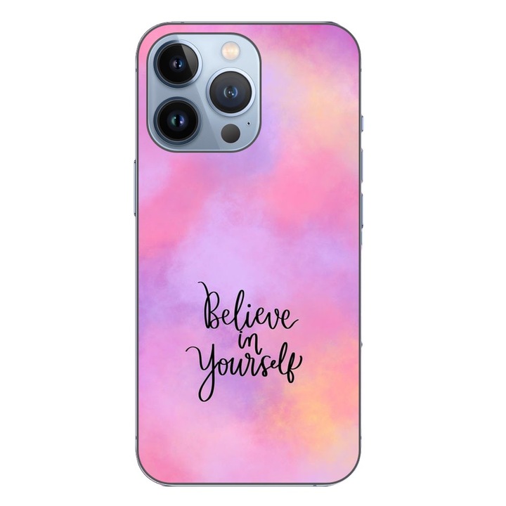 Капак, съвместим с модел Apple iPhone 13 Pro Silicon Gel Tpu Believe In Yourself