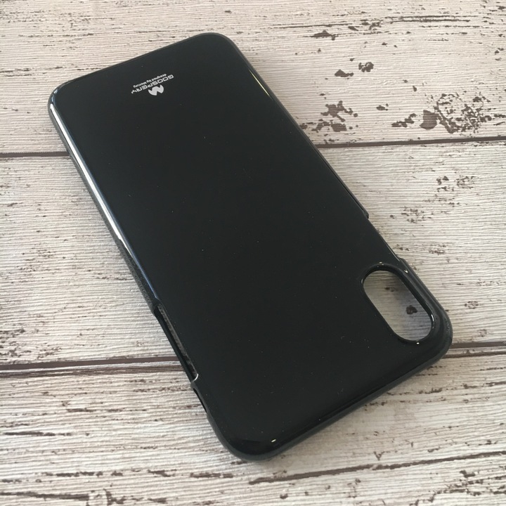 Husa compatibila cu Apple iPhone XS Max Silicon Mercury Jelly Neagra