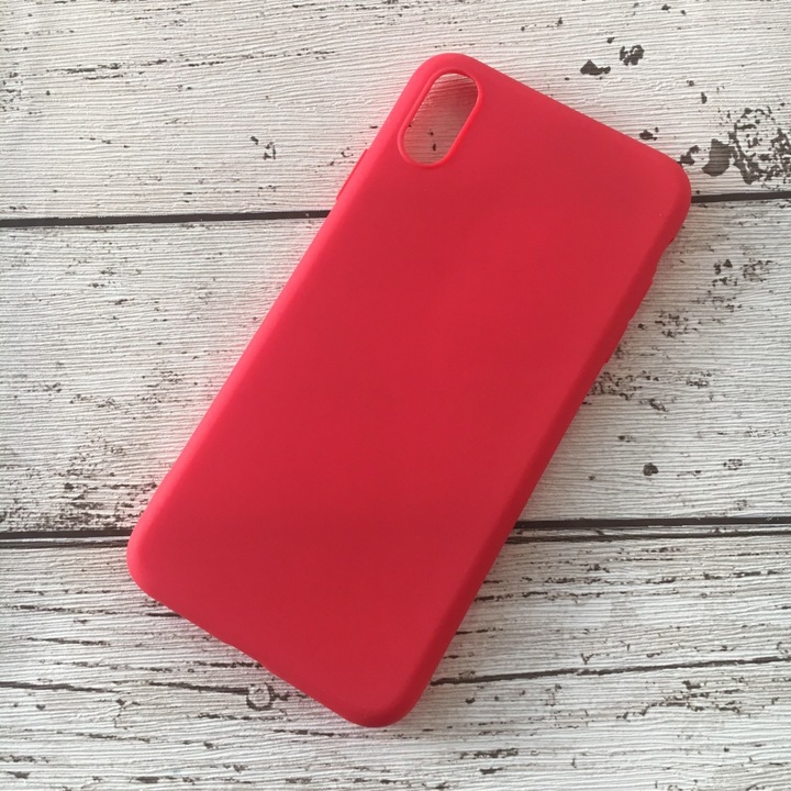 Кейс, съвместим с Apple iPhone XS Max Silicon Matte Rosie