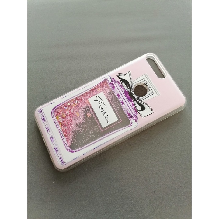 Кейс, съвместим с Huawei Y7 2018 Liquid Glitter Design Perfume
