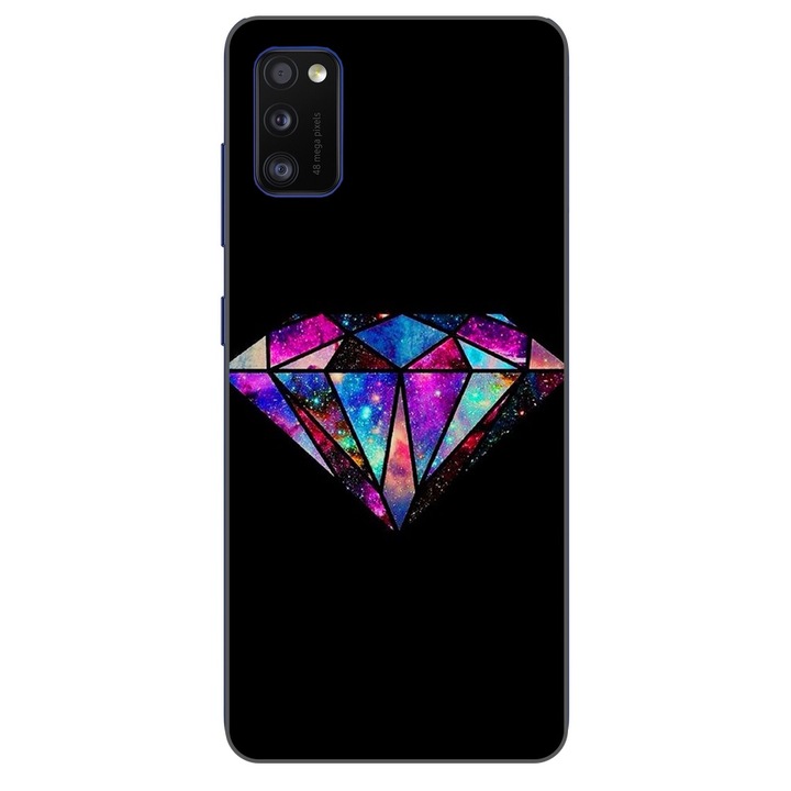 Husa compatibila cu Samsung Galaxy A41 Silicon Gel Tpu Model Diamond Black