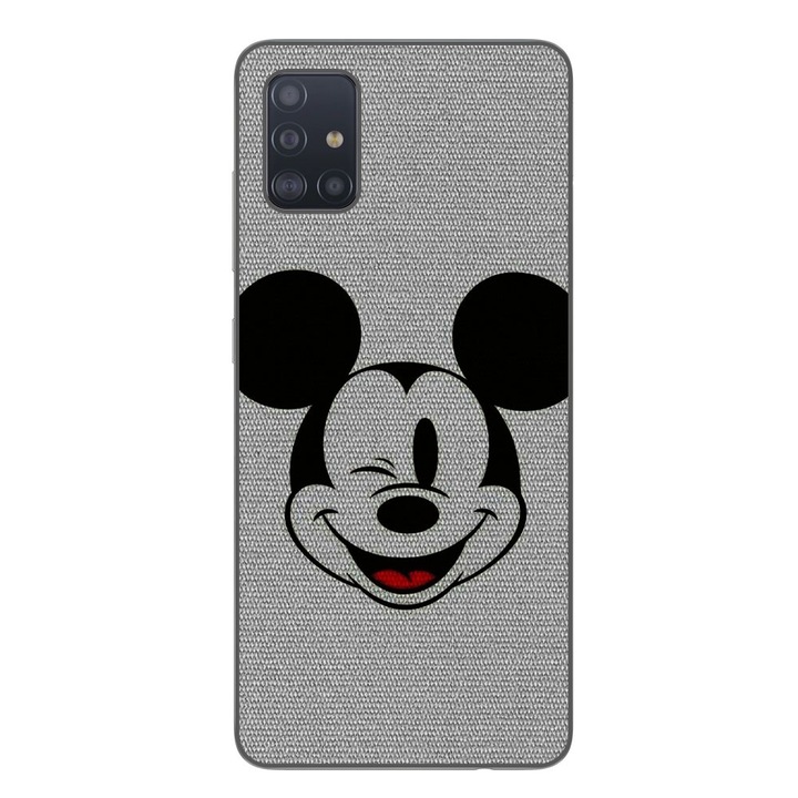 Husa compatibila cu Samsung Galaxy A71 Silicon Gel Tpu Model Mickey