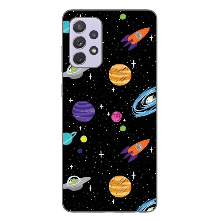 Husa compatibila cu Samsung Galaxy A72 5G Silicon Gel Tpu Model Space Pattern