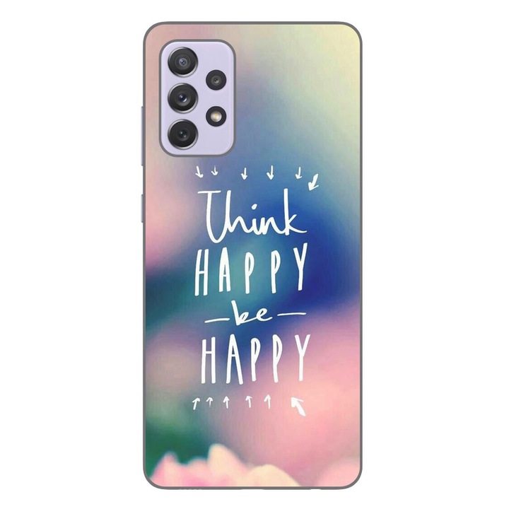 Husa compatibila cu Samsung Galaxy A72 5G Silicon Gel Tpu Model Think Positive