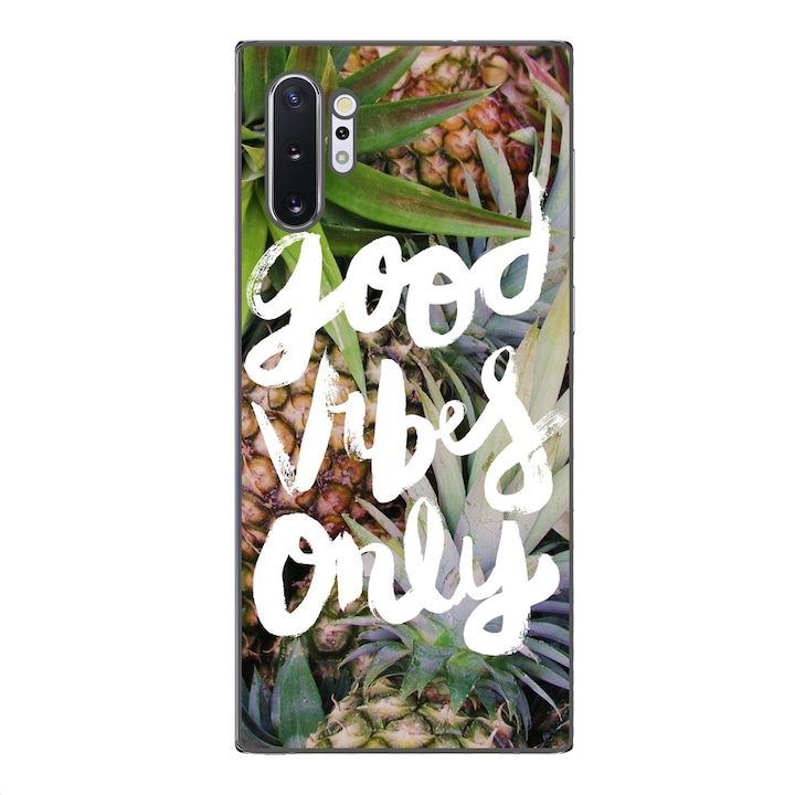 Капак, съвместим с Samsung Galaxy Note 10 Plus Silicone Gel Tpu Model Good Vibes Only