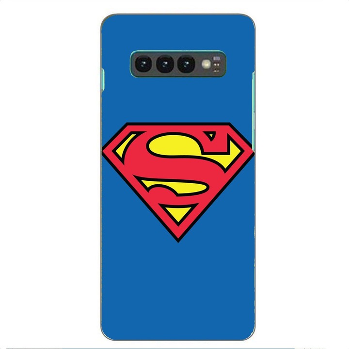 Husa compatibila cu Samsung Galaxy S10 Plus Silicon Gel Tpu Model Superman