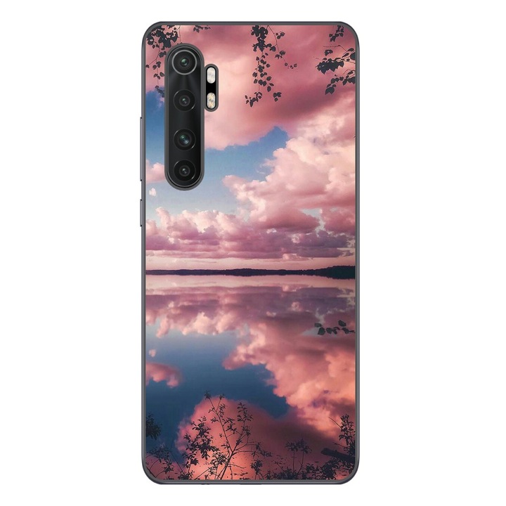 Husa compatibila cu Xiaomi Mi Note 10 Lite Silicon Gel Tpu Model Pink Clouds