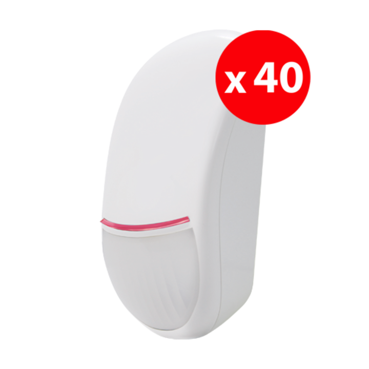 40 db-os csomag, mozgásérzékelő DSC LC-200S, 12 m-es nyílással, immunitás 15 kg-ig terjedő állatokkal szemben