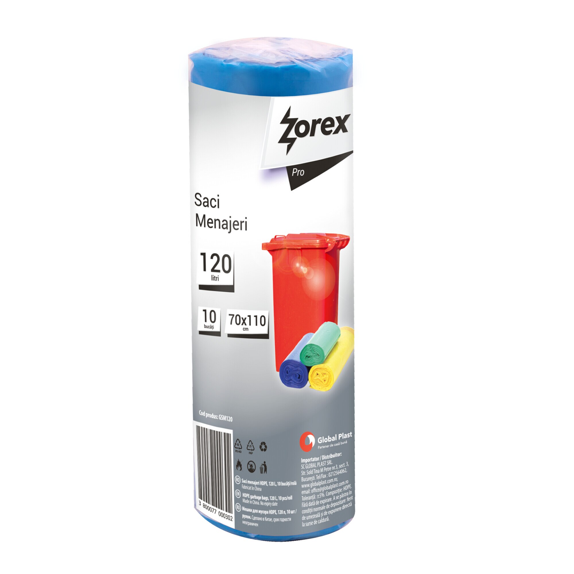 Saci menajeri, 120 litri, 10 buc