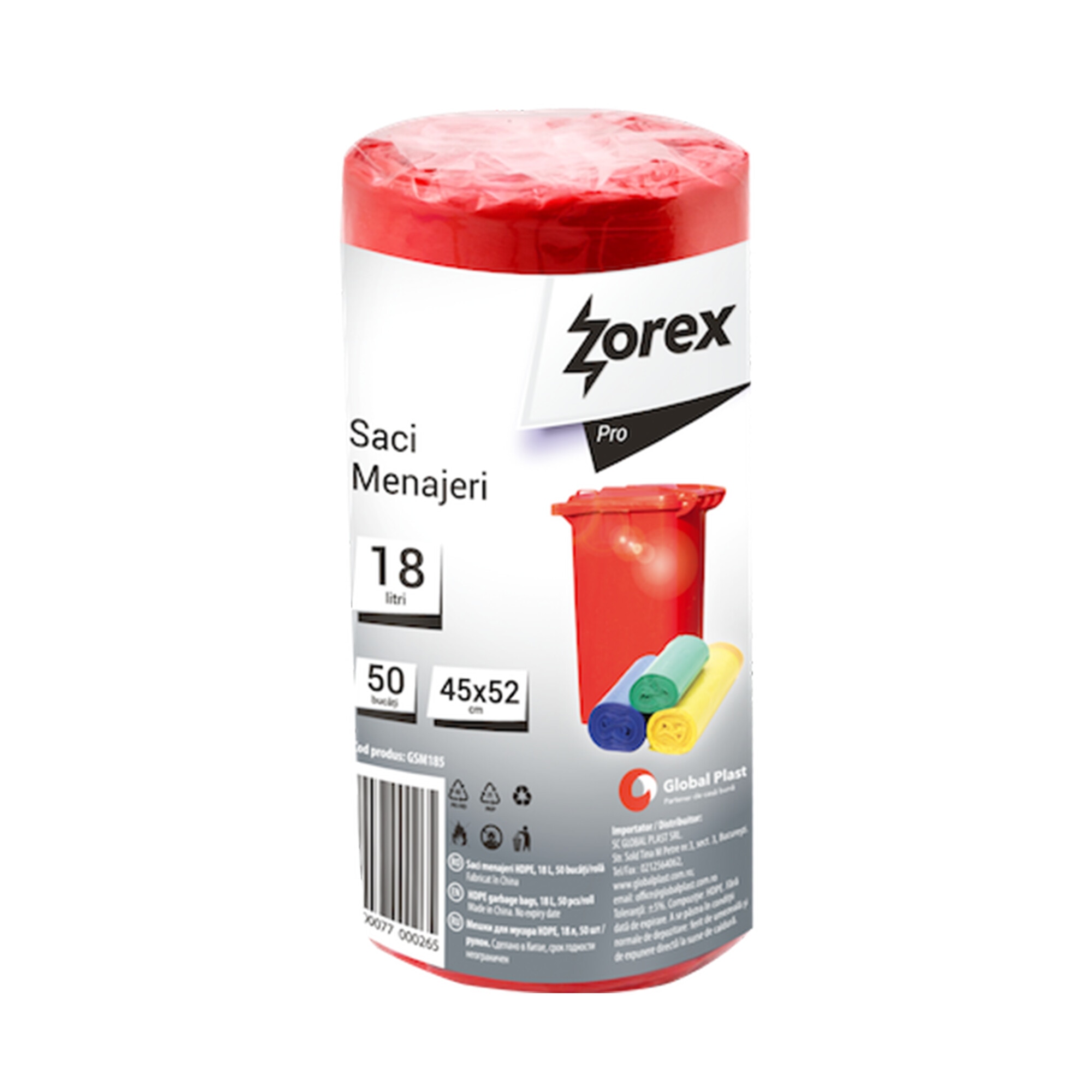 Saci menajeri, 18 litri, 50 buc