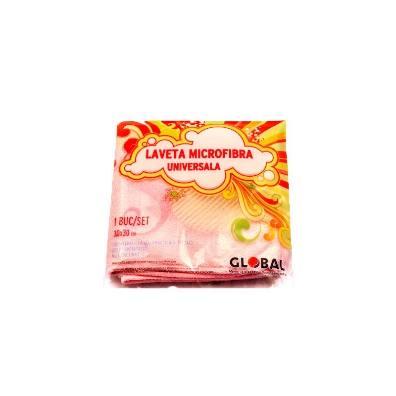 Laveta microfibra roz Global Plast