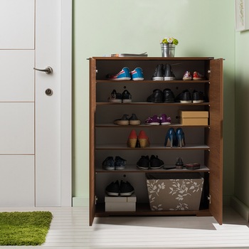 Dulap Adore de Incaltaminte Multifunctional, capacitate 30 perechi incaltaminte, 85 x 118 x 36 cm, SHC-35-CZ-1, Nuc cu 5 rafturi mobile, grosime PAL 18 mm Dulap Adore de Incaltaminte Multifunctional, capacitate 30 perechi incaltaminte, 85 x 118 x 36 cm, SHC-35-CZ-1, Nuc cu 5 rafturi mobile, grosime PAL 18 mm