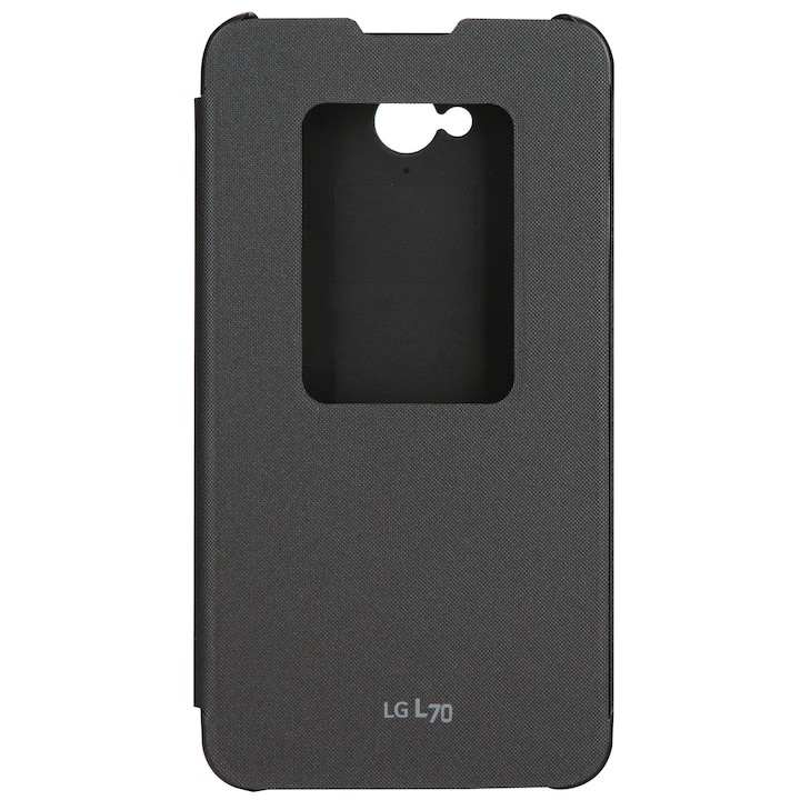 Калъф Quick Window за LG L70, Черен