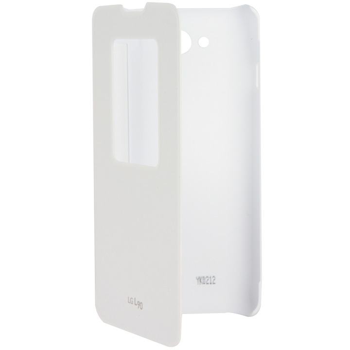 Калъф Quick Window за LG L90, Бял
