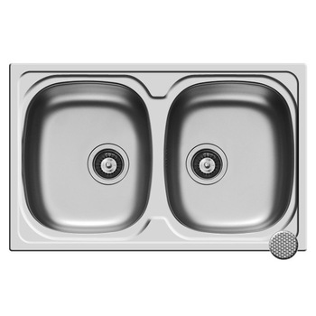 Chiuveta bucatarie Pyramis SPARTA, 790x500mm, adancime 150mm, montare pe blat, finisaj anticalcar Chiuveta bucatarie Pyramis SPARTA, 790x500mm, adancime 150mm, montare pe blat, finisaj anticalcar