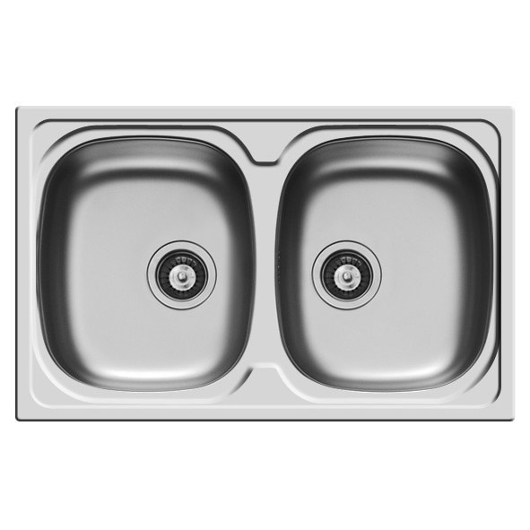 Chiuveta bucatarie Pyramis SPARTA, 790x500mm, adancime 150mm, montare pe blat, finisaj lucios