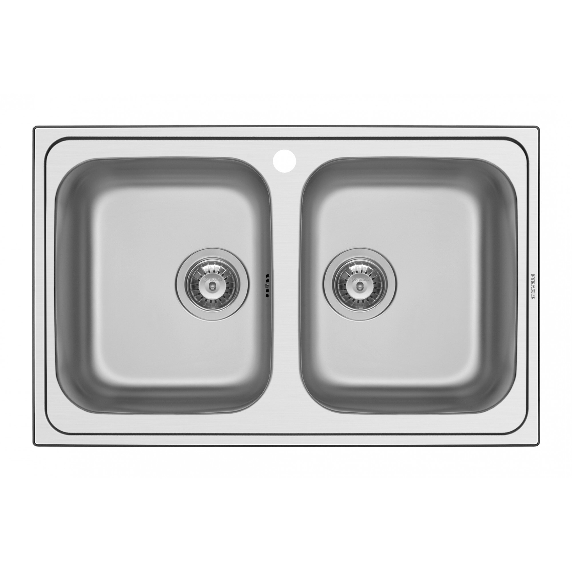 Chiuveta bucatarie Pyramis ATHENA, 790x500mm, adancime 165mm, montare pe blat, finisaj lucios