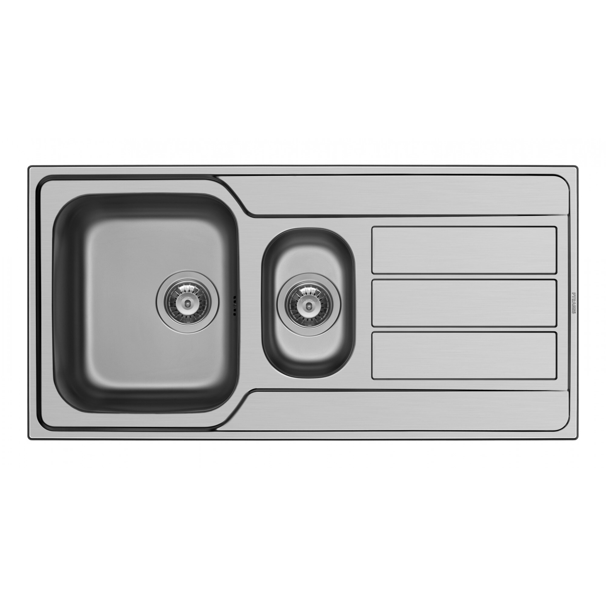 Chiuveta bucatarie Pyramis ATHENA, 1000x500mm, adancime 165mm, reversibila, montare pe blat, finisaj lucios