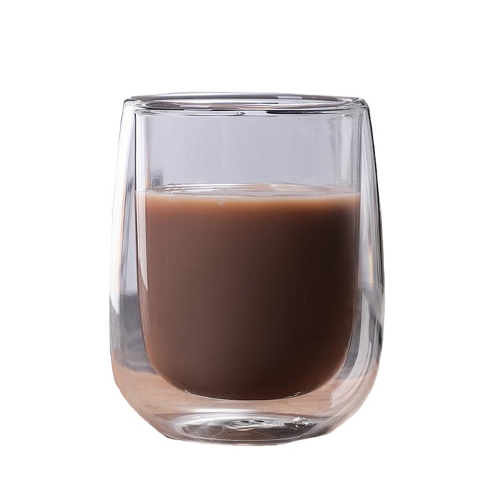 Duplafalú üveg, Ronyes®, Boroszilikát üveg, 350ml, Átlátszó