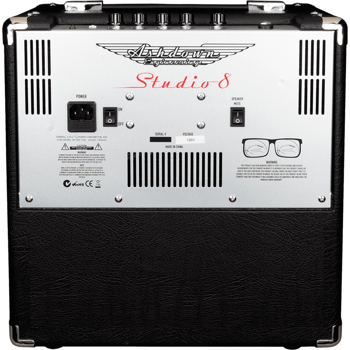 Amplificator pentru chitara bas, Ashdown, STUDIO-8, 30 wati, difuzor de 8 inchi, negru
