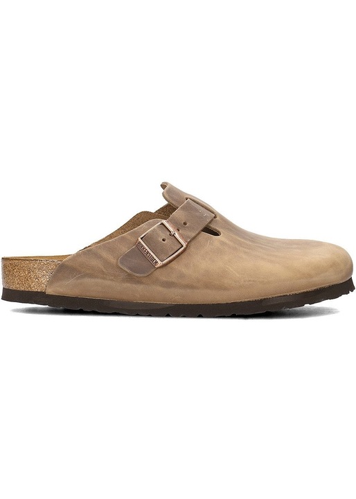 Papuci barbati Birkenstock Boston, culoare maro, pentru nordic walking