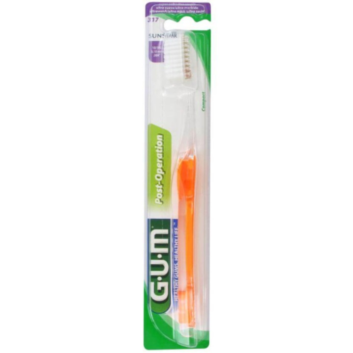 G.U.M fogkefe, műtét utáni, ultra-puha, narancssárga/átlátszó