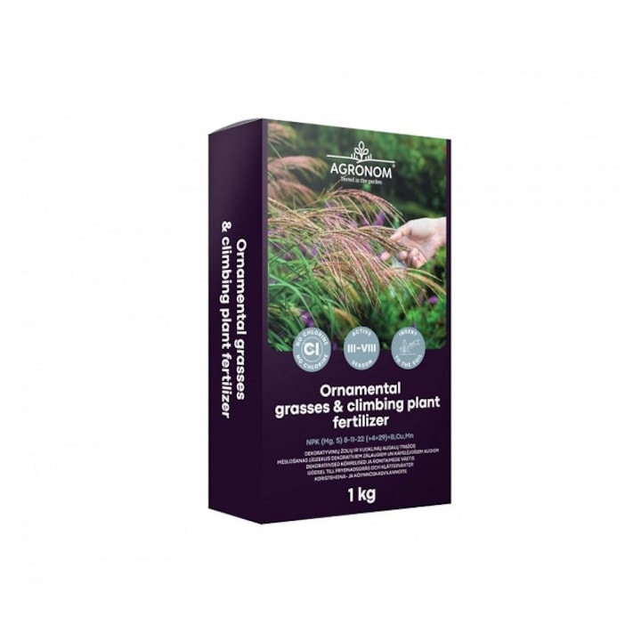 Ingrasamant granulat pentru ierburi ornamentale si plante cataratoare, Agronom, 1 kg
