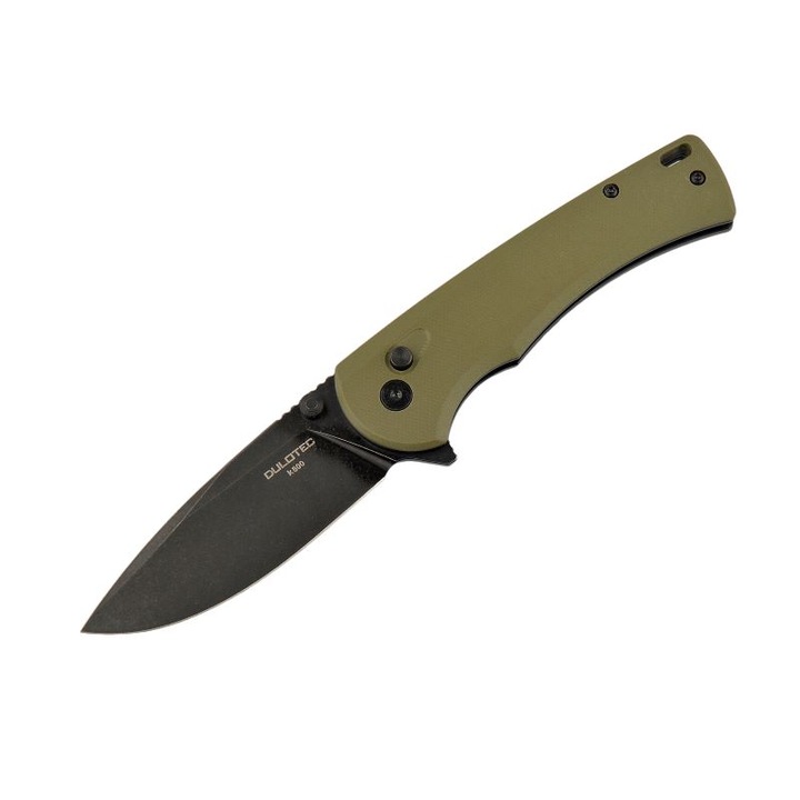 Нож Dulotec K800, Неръждаема стомана 14C28N, Сгъваем, Ежедневен, Зелена дръжка, G10