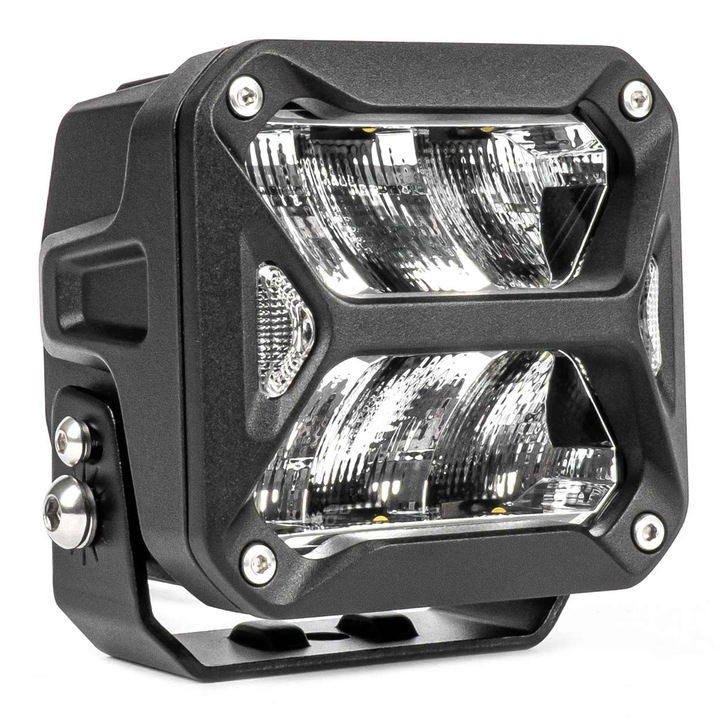 Proiector LED Amio pentru Off-Road, ATV, SSV, putere 58W, 7200lm, culoare 6000K, tensiune 10-30V, dimensiuni 107 x 102 x 86 mm