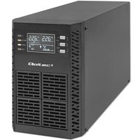 UPS On-line Qoltec, 1kVA / 1000W, Factor de Putere 1.0, Unda Sinusoidala Pura pentru Protectie Maxima Echipamente Critice, Timp Comutare Zero, Baterie Integrata Lunga Durata (2x 12V 9Ah), Display LCD, Port USB, Functie EPO, Zgomot Redus