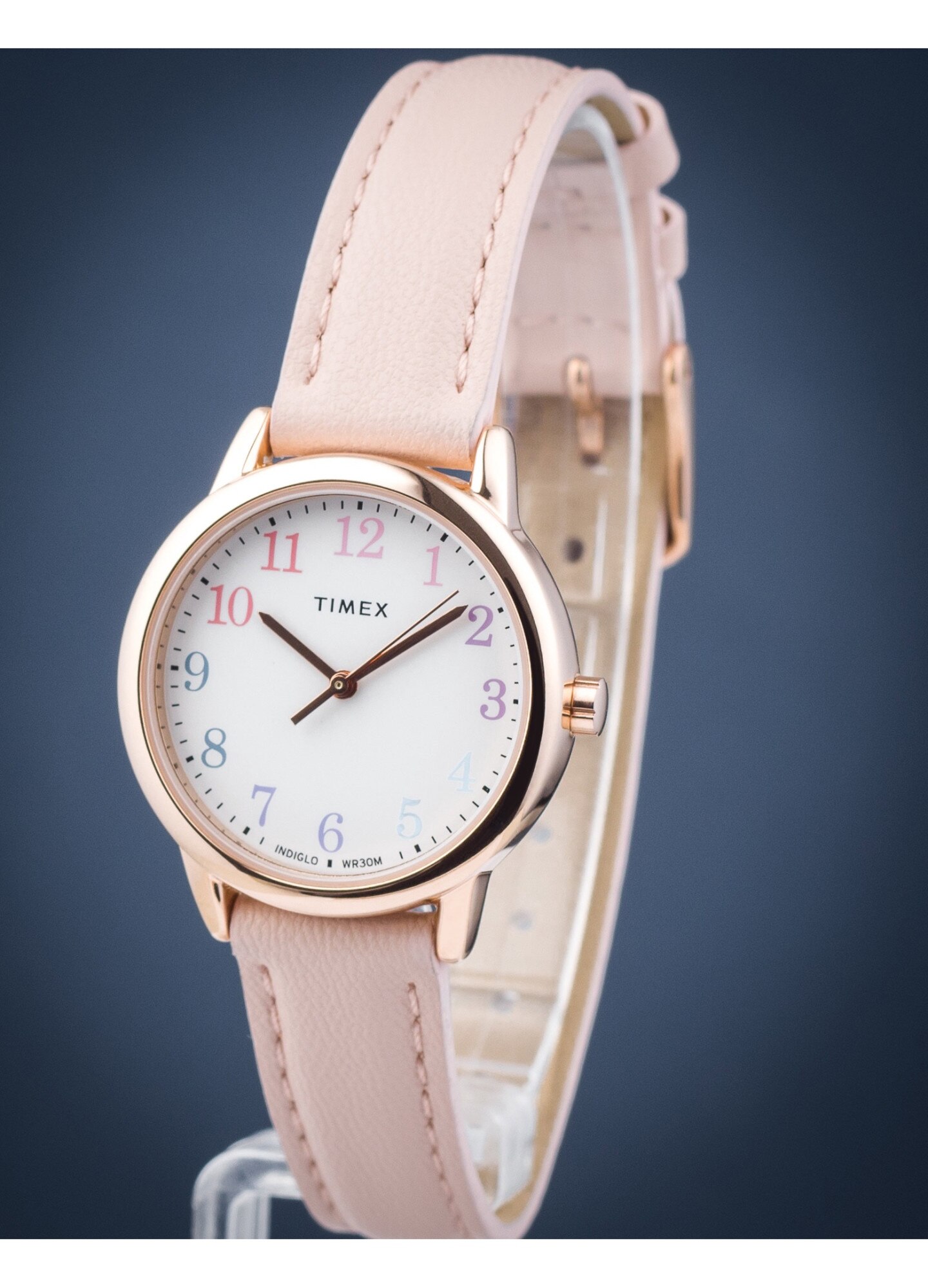 Ceas de dama Timex Easy Reader TW2W32300, Indiglo, curea roz