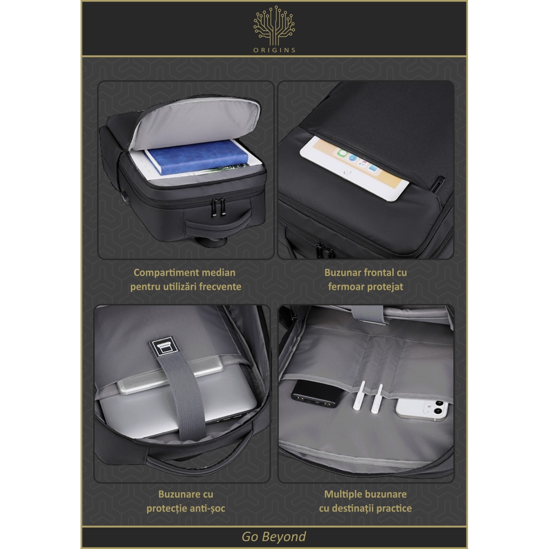 Rucsac laptop 15.6” ORIGINS BUSINESS DAILY